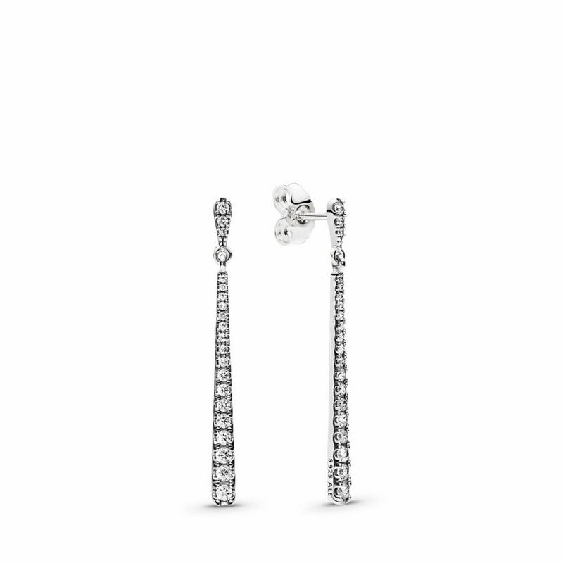 Pandora Shooting Stars Dangle Earrings - Sterling Silver/Cubic Zirconia - Canada | MG9416BF